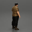 Big strong gangster homie in cap and shirt standing - Only-Games