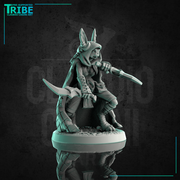 (0205) Female rabbitfolk thief rogue with two knives - Only-Games
