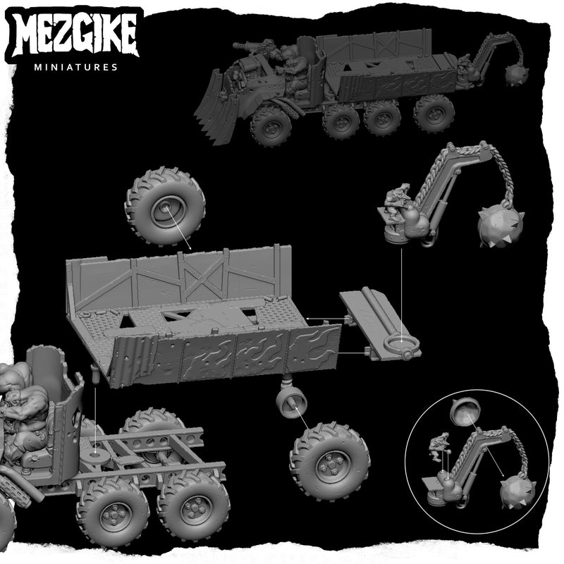 Orc scrap truck (physical miniature) - Only-Games