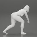 Naked Girl turns off the front wheel of  car - Only-Games