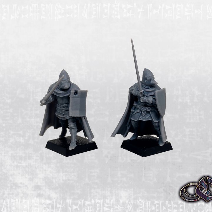 Late Crusader Knights on Foot - Complete Regiment - 28mm (Historic Scale) - Only-Games