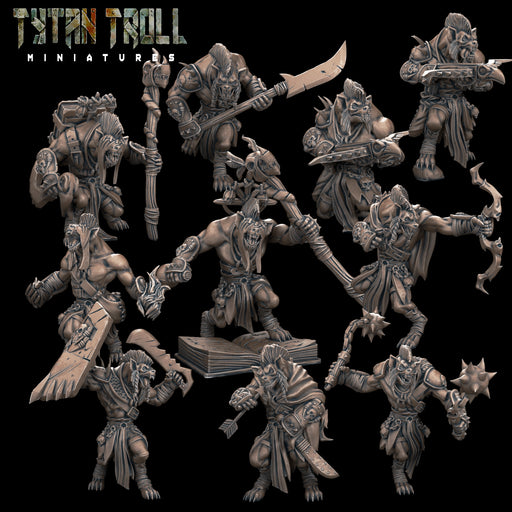 Gnoll Pack - TytanTroll Miniatures - DnD - Fantasy - Only-Games