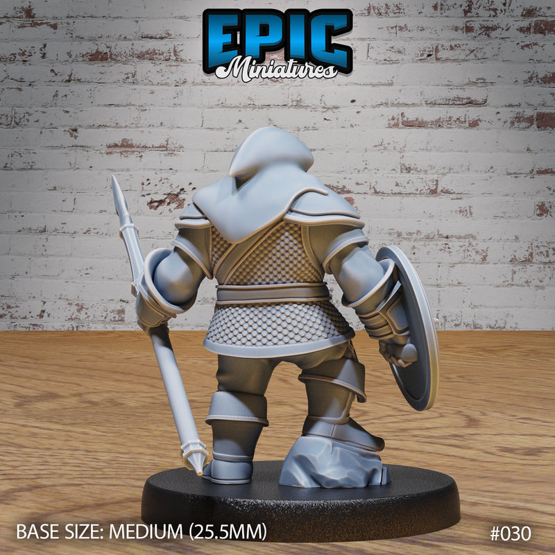 Dwarf Army Spear & Shield - Only-Games