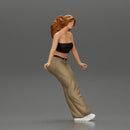 lowrider chola girl is leaning against the car mini shirt - Only-Games