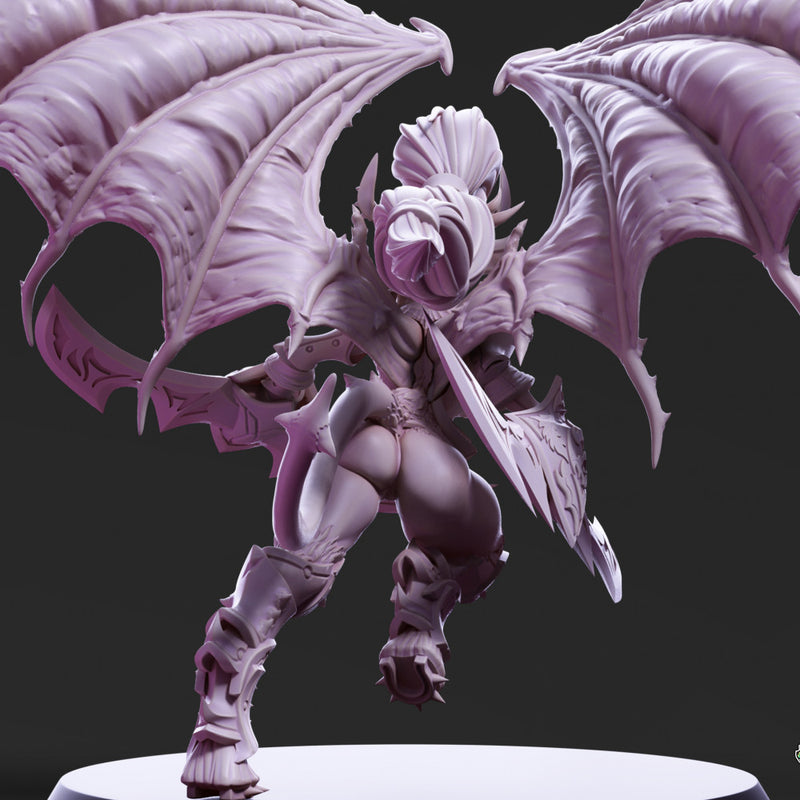 Drow Demonic Valkyrie Pose 1 - Only-Games