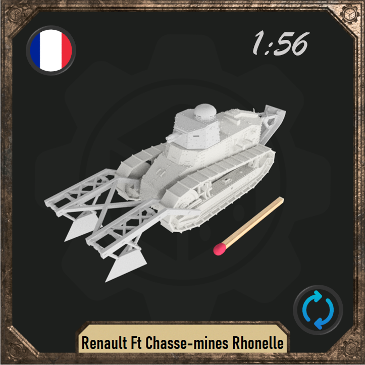 1/56 Renault Ft Chasse-mines Rhonelle