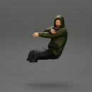 gangster in hoodie driving a car and holding gun - Only-Games