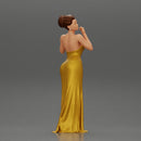 Fashion girl in a wedding dress robe posing - Only-Games