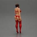 Sexy Girl standing in lingerie bikini - Only-Games