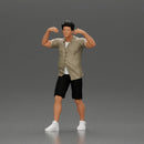 Man in shorts carrying girlfriend on shoulders - Only-Games