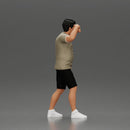 Man in shorts carrying girlfriend on shoulders - Only-Games