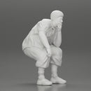 Fat Gangster sitting and thinking - Only-Games