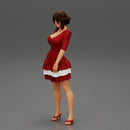 Beautiful lady in elegant robe - Only-Games