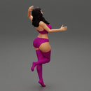 Beautiful Girl Stylish Bikini Portrait Posing Sandy Beach - Only-Games