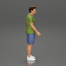 Young Man Standing In The Forest Posing Proudly With His Bike - Only-Games