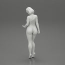 Beautiful girl in onepiece bikini standing on the beach - Only-Games