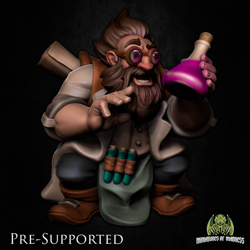 Barin Crispotion [PRE-SUPPORTED] Dwarf Alchemist Scientist - Only-Games