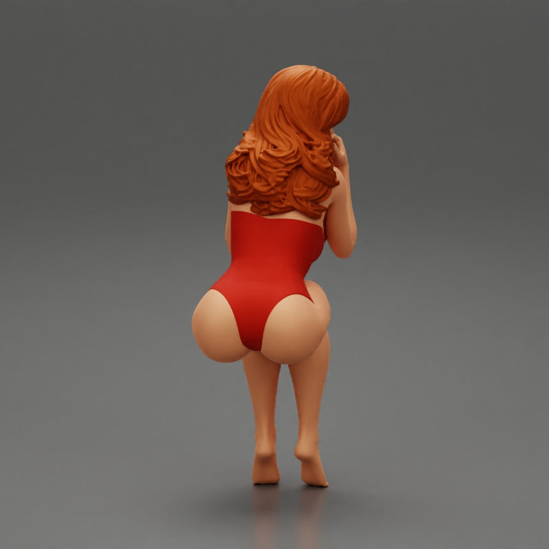 Sexy girl in swimsuit sitting - Only-Games