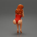 Sexy girl in swimsuit sitting - Only-Games