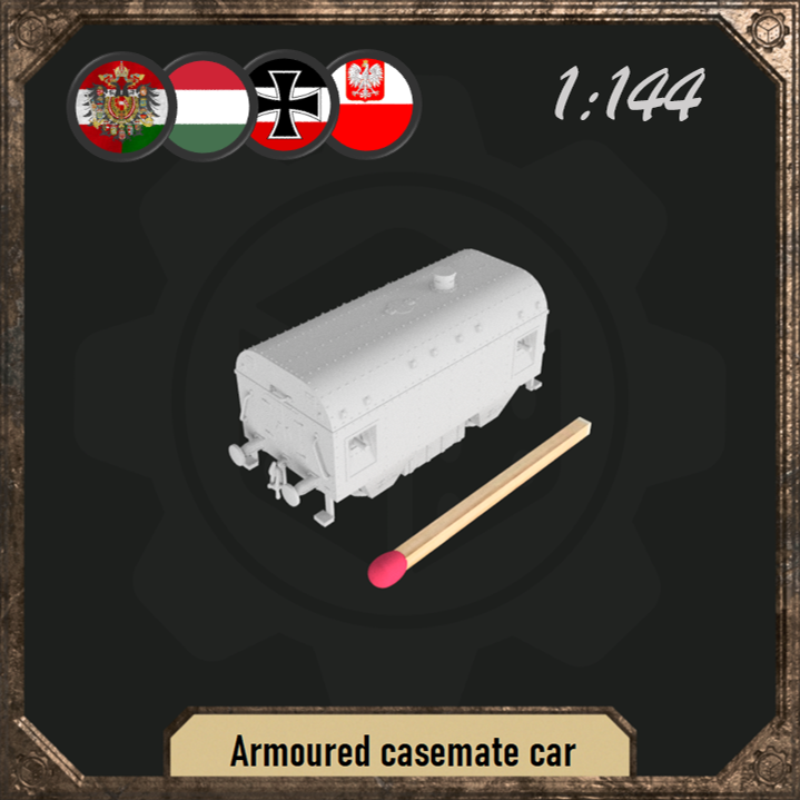 1/144 Armoured casemate car - Only-Games