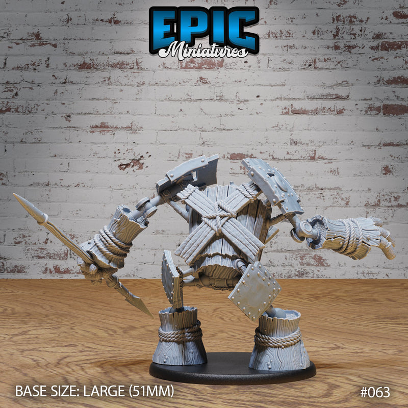 Wooden Construct Golem Attack - Only-Games