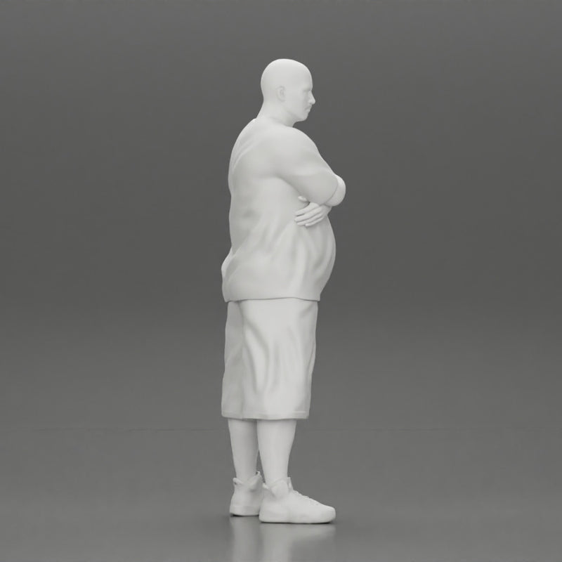 Fat Gangster in cap folding one's arms - Only-Games
