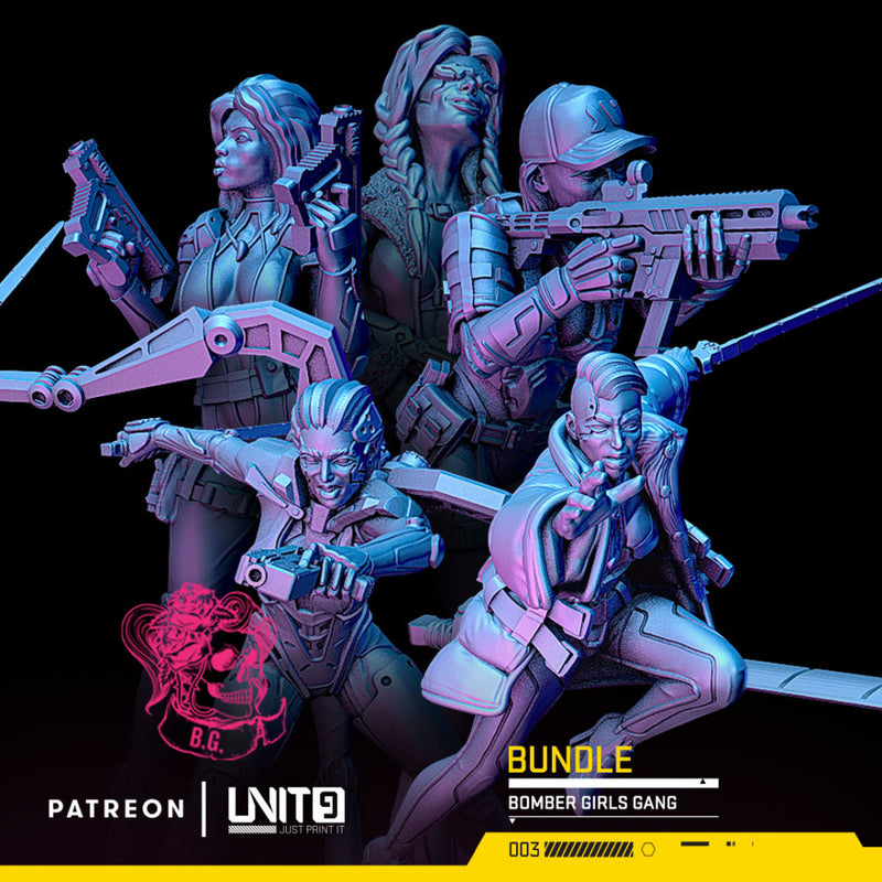 Cyberpunk - Bomber Girls squad - BUNDLE - Only-Games
