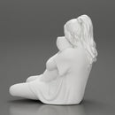 beautiful girl scared sitting and holding a pillow while watching a horror movie on TV - Only-Games