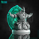 (0299) Male Rhinoceros folk summoner wizard magician with a magic portal - Only-Games