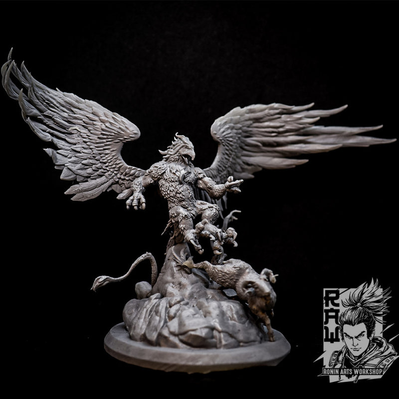Hunt at the Summit - Giant Griffin Diorama - STL only - Only-Games