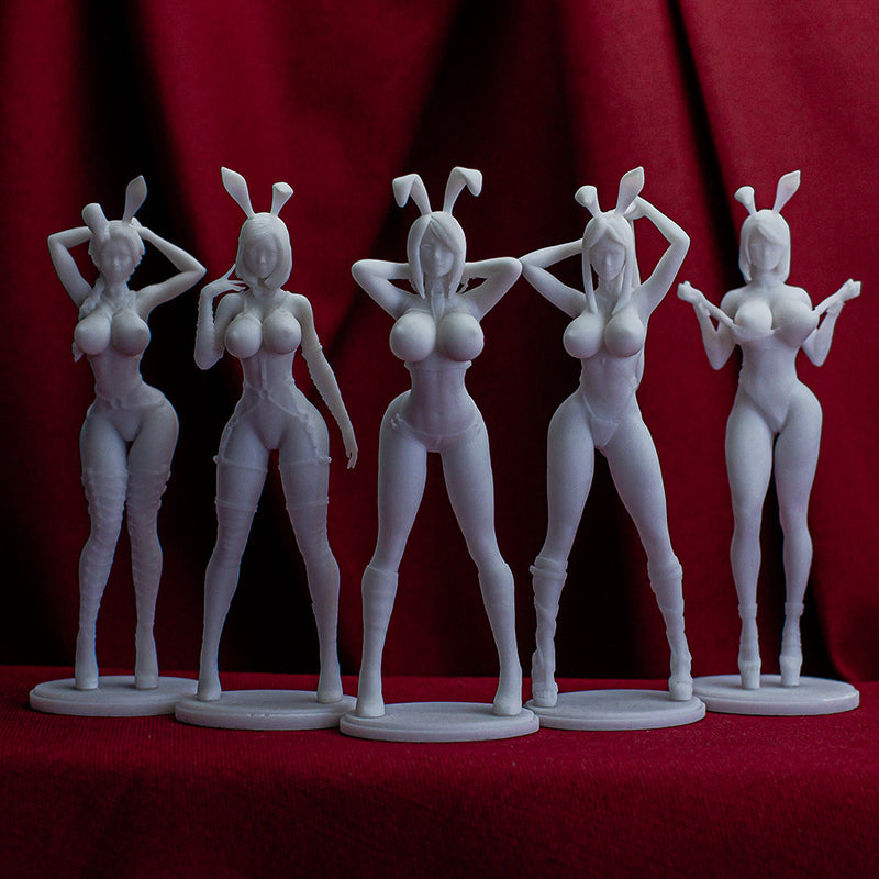 FIGURINE COLLECTION / BUNNY GIRLS / 5 PIECES - Only-Games
