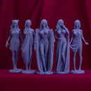 FIGURINE COLLECTION / CUTE GIRLS IN TOWELS / 5 PIECES - Only-Games