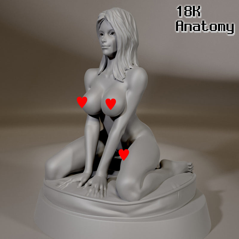 18K ANATOMY - AHEGAO AND NORMAL KNEEL DOWN - Only-Games