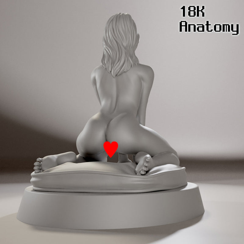 18K ANATOMY - AHEGAO AND NORMAL KNEEL DOWN - Only-Games