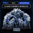 5 miniatures - 32mm - Classic RPG game enemies bundle - FREEZING DARKNESS - MASTERS OF DUNGEONS QUEST - Only-Games