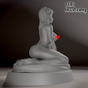 18K ANATOMY - AHEGAO AND NORMAL KNEEL DOWN - Only-Games