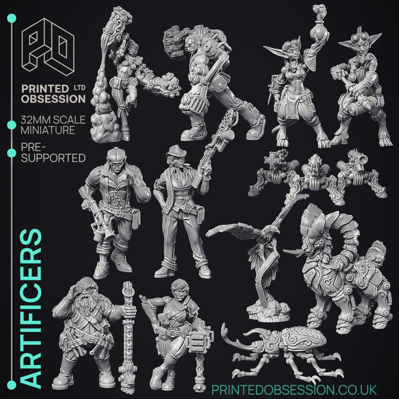 Artificers Collection - 12 Models - PRESUPPORTED - 32mm scale