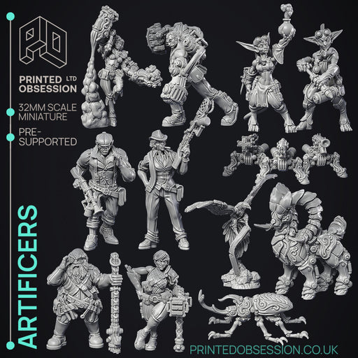 Artificers Collection - 12 Models - PRESUPPORTED - 32mm scale - Only-Games