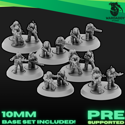 Sci-Fi Future Mercs- Recon Squad (10mm EPIC) - Only-Games
