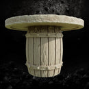 Barrel Table - Fantasy Tavern Furniture STL for DnD & Wargaming Terrain