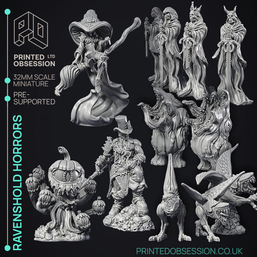 Ravenshold Horrors - 11 models - Halloween Themed Pack - Pre Supported - 32mm scale - Only-Games