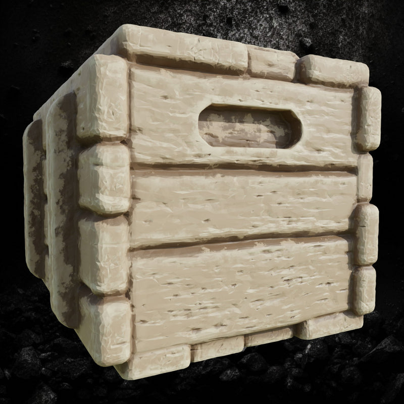Tavern Box - Storage Crate Prop STL for DnD & Wargaming - Only-Games