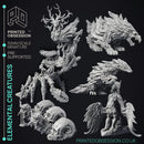 Elemental Creatures - 6 Model pack - PRESUPPORTED - 32mm Scale