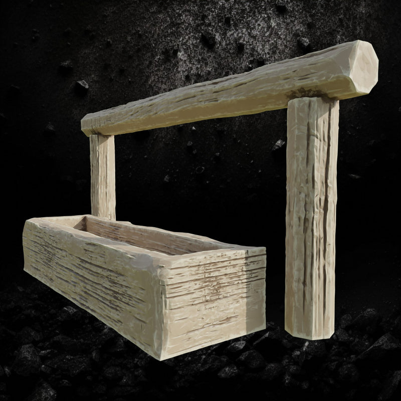 Horse Water Trough - Stable Yard STL for DnD & Wargaming - Only-Games
