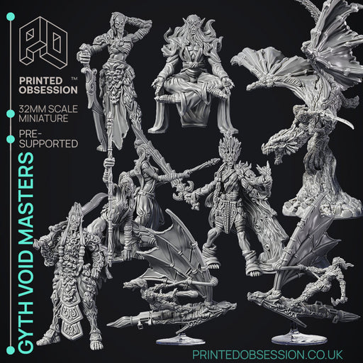 Gyth Void Pirates - 8 Model Pack - PRESUPPORTED  - D&D 32mm - Only-Games