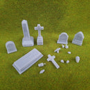 Graveyard Scatter - Tabletop Props (Pre-Supported)