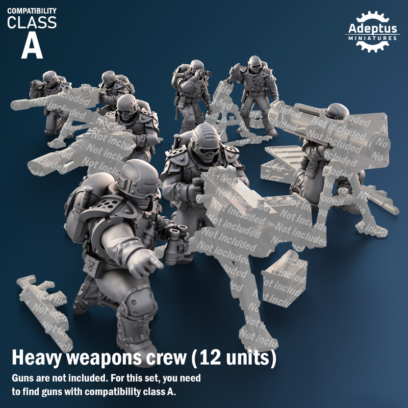 Heavy Weapons Team. Greyplate Troops. Imperial Guard. Compatibility class A. - Only-Games