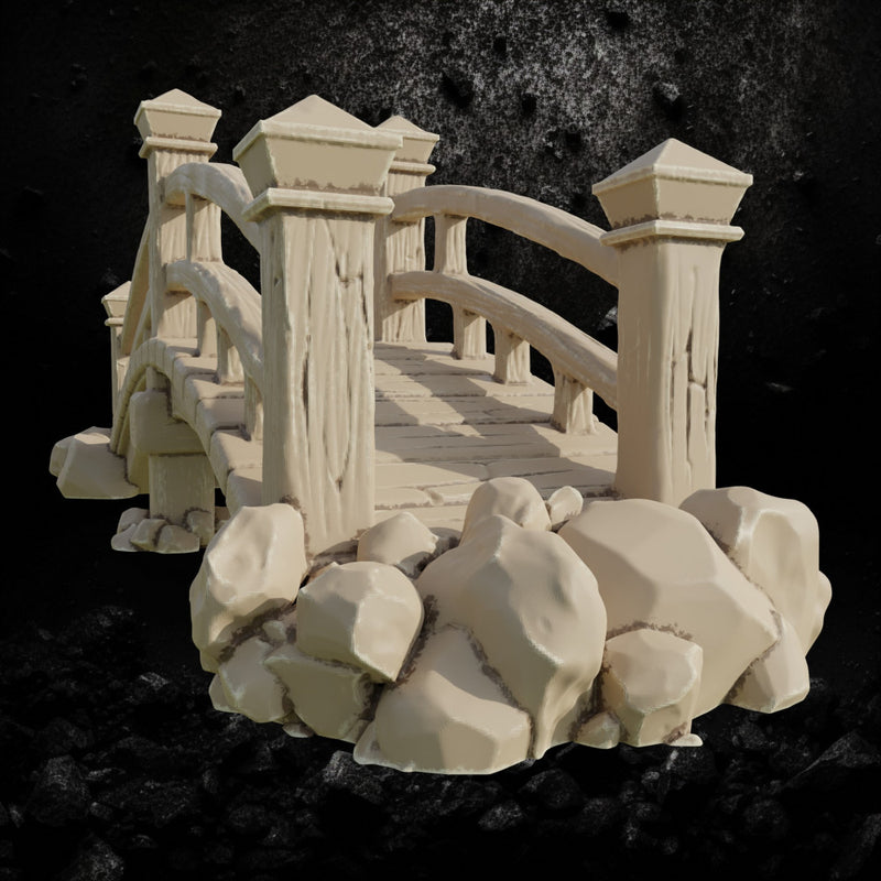 Kimonobe Bridge - Asian-Inspired Terrain STL for DnD & Wargaming