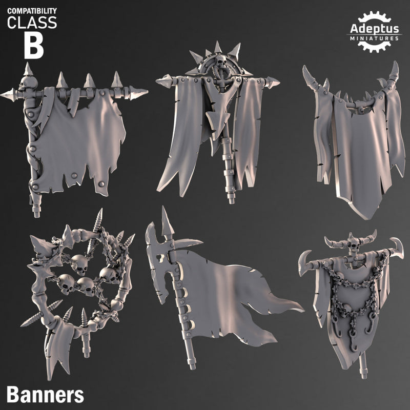 Banners - Design Option 2. Renegades and Heretics. Compatibility Class B. - Only-Games