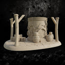 Round Tiny House - Fantasy Village Terrain STL, DnD & Wargaming Scenery